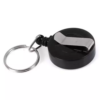 Прочная выдвижная катушка держатель удостоверения личности на ремне зажим для визитной карточки медсестры чёрный