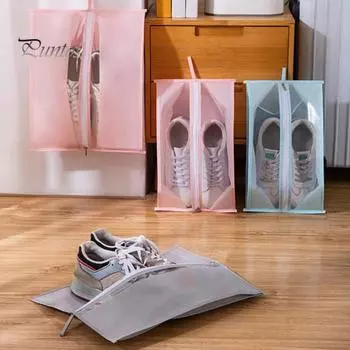Прочная, заметная, удобная для переноски сумка для хранения обуви, складной органайзер для обуви, сумка для хранения тапочек, хозяйственные принадлежности M серый