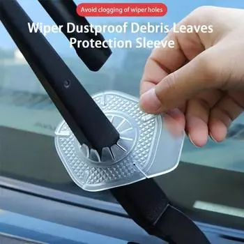 Прочная защитная крышка стеклоочистителя Простая установка Компактная антиблокировочная система чёрный