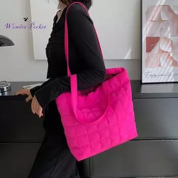 Прочная женская сумка с портативной ручкой, многоразовая ежедневная коллокация розовый