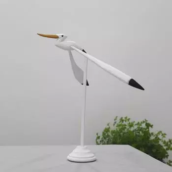 Прочное деревянное балансирующее украшение в виде чайки для стола, домашний декор, подарок для друзей белый