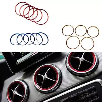 Прочное и износостойкое кольцо для воздуховода, отделка из алюминиевого сплава, прочное и долговечное украшение красный