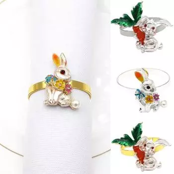 Прочное кольцо для салфеток, изысканный сплав, универсальное. S серебряный