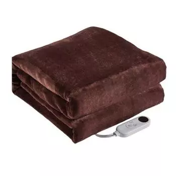 Прочное нагревательное одеяло, моющееся, рассеивающее холод, Plug-and-play, диван для гостиной, электрическое отопление, покрывало для сна для холодной погоды коричневый