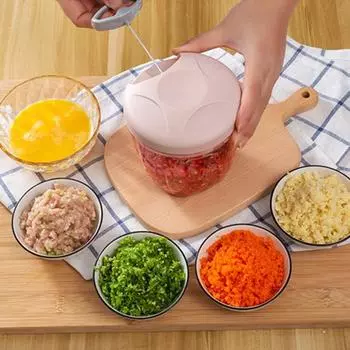 Прочное острое лезвие, легкая ручная измельчитель чеснока, измельчитель пищевых продуктов, товары для дома, давилка для чеснока 900ML зелёный