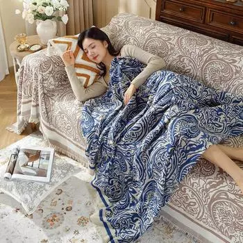 Прочное полотенце для дивана, универсальный чехол для сиденья стула, устойчивый к царапинам чехол для диванной подушки для 3-местного дивана, одеяло, чехол в стиле бохо 180X180CM зелёный