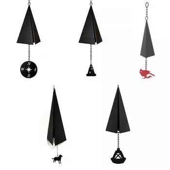 Прочное украшение дома колокольчиков ветра устойчивое к ржавчине Black Compass