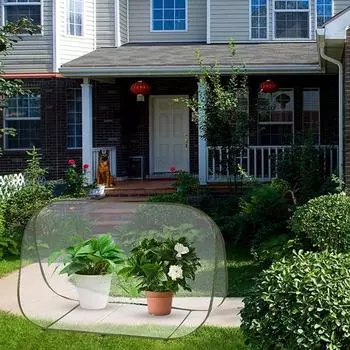 Прочное укрытие для растений, широко используемый портативный складной дом из ПВХ с цветами для сада B