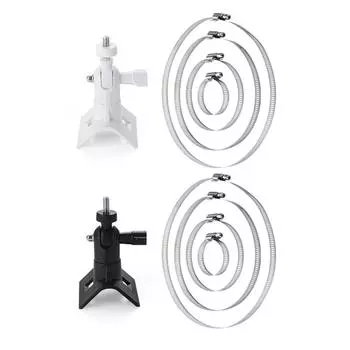 Прочное универсальное крепление на столб, регулируемое для кольцевой кулачковой камеры/кольцевой кулачковой камеры чёрный