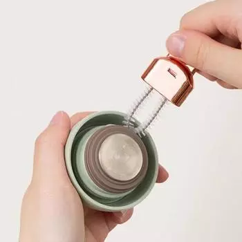 Прочное водопоглощение Удобный захват чашки Чистящая щетка Стеклянные бутылки Чистящий инструмент Бытовые принадлежности белый