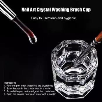 Прочность большой жидкой стеклянной посуды для ногтей высокая, долговечная, экологичная