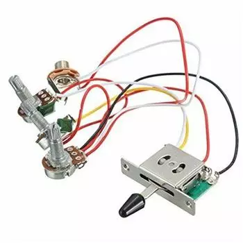 Прочные 500K потенциометры жгут проводов звукосниматели переключатели ручки разъемы переключатели Strat Stratocaster 1