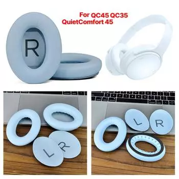 Прочные амбушюры для наушников BOSE QC45 Наслаждайтесь более чистым звуком, амбушюры с удобной посадкой и превосходным комфортом