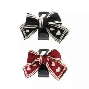 Прочные автомобильные крючки для хранения на заднем сиденье, стильные автомобильные крючки из АБС-пластика, универсальный автомобильный крючок с бантом для продуктов и сумок, 2 цвета чёрный