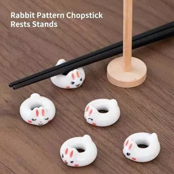 Прочные держатели для палочек для еды, многоразовые японские корейские украшения белый