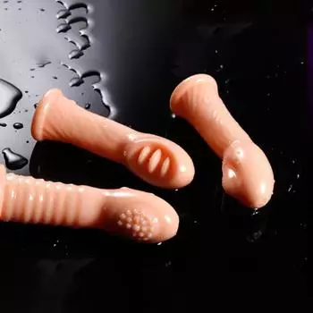 Прочные детские кроватки для пальцев, секс-игрушки, легко чистящиеся, мягкий массажер для пальцев из ТПЭ для секса для пар 3