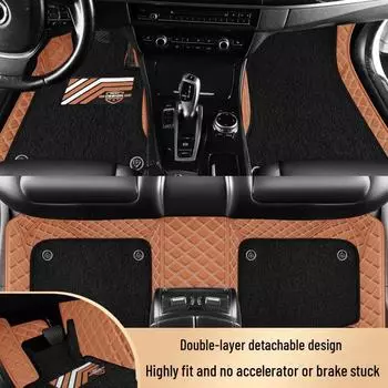 Прочные двухслойные автомобильные коврики с полной защитой, легко чистятся, не имеют запаха и устойчивы к износу single layer белый/селадоновый