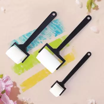 Прочные губчатые штампы с пластиковой ручкой, обучающая игрушка, моющиеся детские художественные штампы для рисования своими руками 3pcs