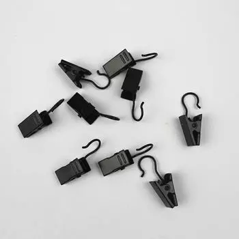 Прочные и долговечные пряжки для оконных занавесок, крючки, аксессуары, 20 шт./компл., зажимы для штор для дома серебряный