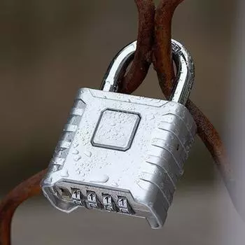 Прочные и надежные противоугонные четырехзначные замки с надежным паролем Silver