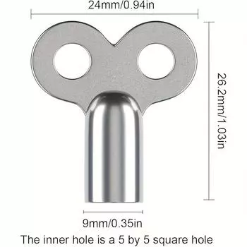 Прочные ключи для слива радиатора из цинкового сплава | Подходит для вентиляционных клапанов отопления | Высокое качество с резьбой соединителя стандарта ЕС | Идеально подходит для сантехники