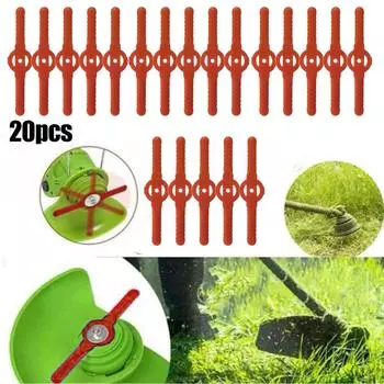 Прочные лезвия для газонокосилки, триммера, инструменты 139 мм, 20 шт.