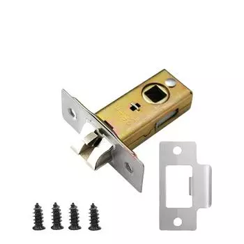 Прочные металлические вильчатые трубчатые врезные защелки с металлической отделкой. Удобный аксессуар для установки на двери ванной комнаты и спальни. 35