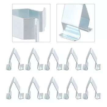 Прочные металлические зажимы для отделки салона автомобиля и боковых юбок, набор из 10 шт.