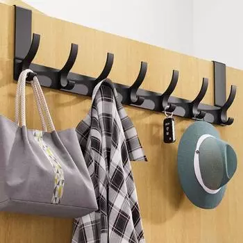 Прочные многофункциональные аксессуары для кухни и ванной комнаты, черный органайзер, вешалка для полотенец, вешалка для одежды