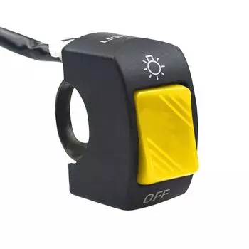 Прочные мотоциклетные аксессуары Переключатель фары Переключатель на руле Указатели поворота Кнопка жёлтый