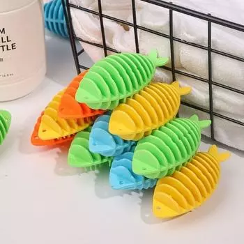 Прочные мягкие клеевые шарики для стирки в форме милой рыбы, многоразовые таблетки для стирки против наматывания, средство для чистки одежды