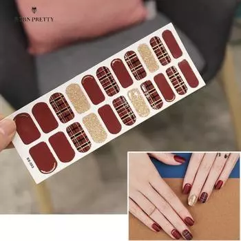 Прочные наклейки для ногтей украшения для ногтей самоклеящиеся DIY различные стили 11