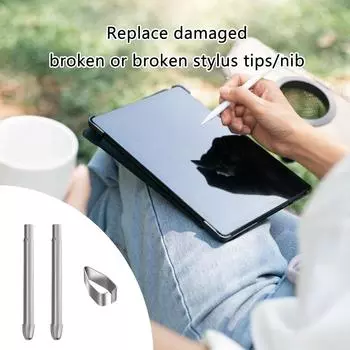 Прочные наконечники стилуса из титанового сплава для ноутбука Surface Pro7 6 5 4, высокоточные сменные наконечники стилуса с металлическим зажимом A
