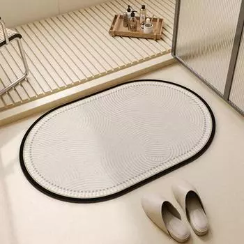 Прочные нескользящие полукруглые впитывающие коврики для домашнего использования 4060cm