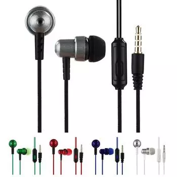 Прочные плетеные наушники, гарнитура с сабвуфером, беруши с микрофоном #F серебряный/белый