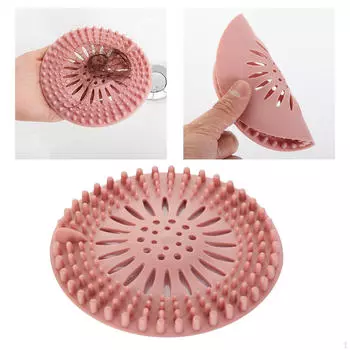 Прочные силиконовые сливные крышки для душа, простые в установке и очистке, подходят для ванной комнаты, ванны, кухни серый