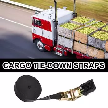 Прочные стяжные ремни с храповым механизмом Крепежные ремни Закрепите груз с помощью стяжных ремней для прицепов, мотоциклов и каяков 1M