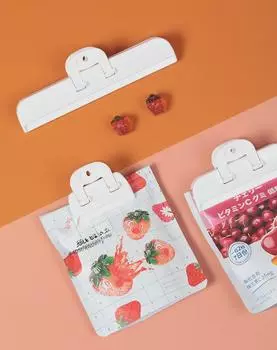 Прочные уплотнительные зажимы в японском стиле: Упаковка из 3 штук для закусок и продуктов питания. Свежесть