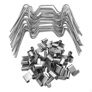 Прочные зажимы для стекла в теплице из нержавеющей стали для газона и патио Z 25pcs W 25pcs