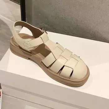 Прочные женские сандалии в римском стиле 35