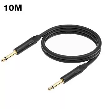 Прочный 1/4 дюйма на 1/4 дюйма TS прямой кабель папа-папа полезный нейлоновая оплетка D 2M