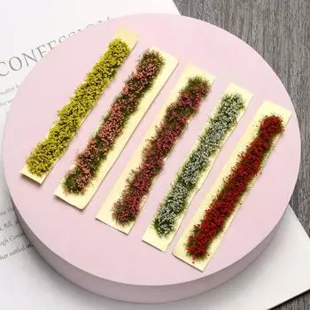 Прочный 9*1*0,6 см цветочный кластер статическая модель пейзажа ландшафтная военная игра пучки травы миниатюрный садовый декор макет здания