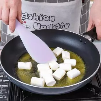 Прочный, экологически чистый, легкий в уходе, легкий многоразовый шпатель для крема для выпечки, шпатель для масла жёлтый