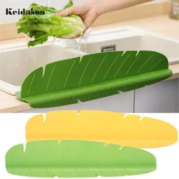Прочный экологически чистый TPR брызговик кухонная раковина аксессуары для перегородки для воды зелёный