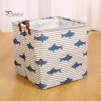 Прочный, экономящий место, удобный для переноски контейнер для хранения вещей, многофункциональная портативная корзина для белья, органайзер для игрушек для домашнего использования