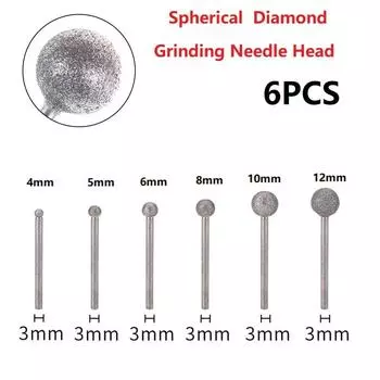 Прочный алмазный сверло с круглым шариком, инструмент 4-12 мм
