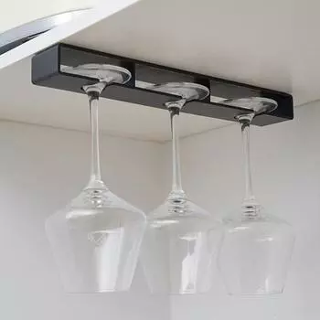 Прочный, без перфорации, держите в чистоте, держите три бокала, толстый материал, подставка для бокалов, предметы домашнего обихода, подставка для бокалов чёрный