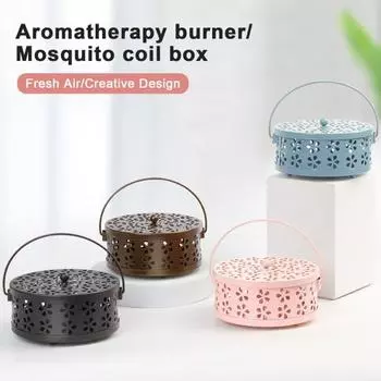 Прочный, большой емкости для хранения, термостойкий винтажный держатель в форме лепестка цветка, держатель спирали от комаров, контейнер для ежедневного использования