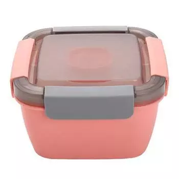 Прочный, большой емкости, сохраняет свежесть, герметичный ящик для хранения еды для кемпинга, контейнер для обеда, бытовые принадлежности, чехол Bento S розовый