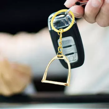 Прочный брелок для ключей «сделай сам», украшение из сплава, брелок, креативный кулон для любителей лошадей Gold